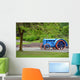 Blue and Orange Tractor Wall Mural