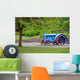 Blue and Orange Tractor Wall Mural