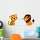 Cute Lion and Tiger