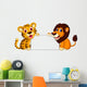 Cute Lion and Tiger