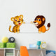 Cute Lion and Tiger