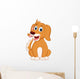 Cute Little Dog Cartoon Wall Decal