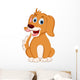 cute little dog cartoon expression Wall Decal