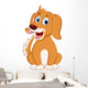 cute little dog cartoon expression Wall Decal