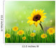 Summer Background With Yellow Flowers Wall Mural