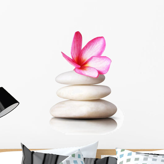 Frangipani Flowers Stones