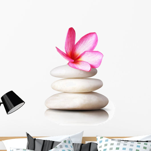 Frangipani Flowers Stones