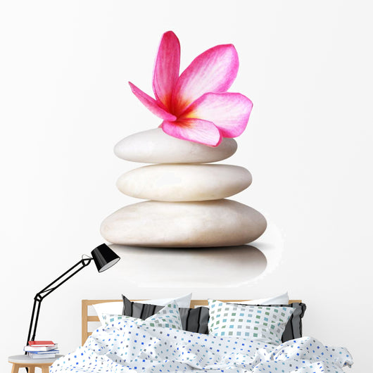 Frangipani Flowers Stones