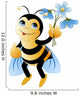Bee with Flowers Wall Decal