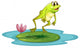 A Frog at the Pond Wall Decal