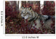 Gray Wolf Portrait Wall Mural