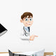 Doctor Pointing Banner Wall Decal