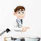 Doctor Pointing Banner Wall Decal