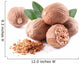 Nutmeg with Leaves