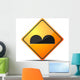 Bump Warning Sign Wall Decal
