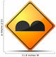 Bump Warning Sign Wall Decal