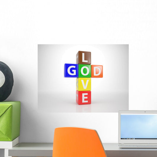 God and Love out Wall Mural