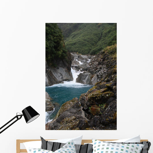 Fall between Rocks Wall Mural