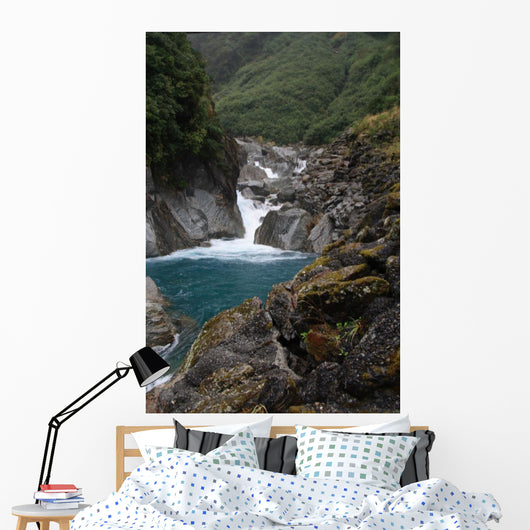 Fall between Rocks Wall Mural