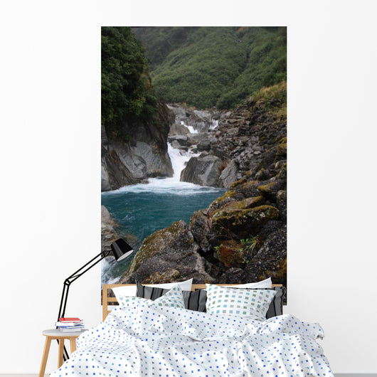 Fall between Rocks Wall Mural