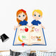 Two Kids and ABC Wall Decal