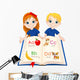 Two Kids and ABC Wall Decal