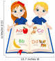 Two Kids and ABC Wall Decal