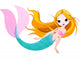 Cute Mermaid Wall Decal