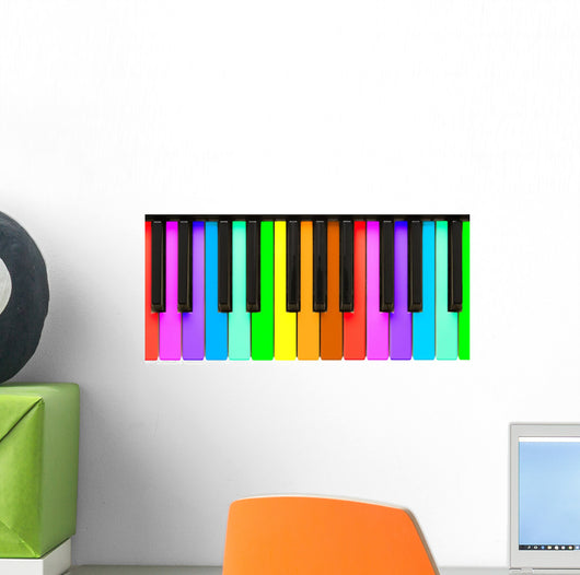 Rainbow Piano Keys