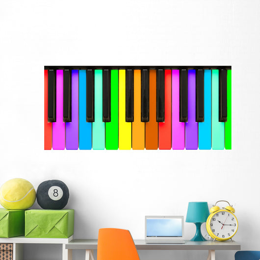 Rainbow Piano Keys
