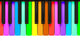 Rainbow Piano Keys