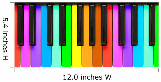 Rainbow Piano Keys