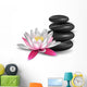 Water lily and zen stones Wall Decal