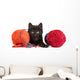 messy yarn kitten Wall Decal