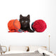 messy yarn kitten Wall Decal