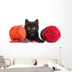 messy yarn kitten Wall Decal