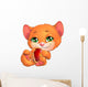 Kitten and Heart Wall Decal
