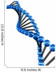 3d genetic code Wall Decal