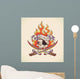 Skull Pirate Tattoo Design Wall Mural