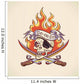 Skull Pirate Tattoo Design Wall Mural