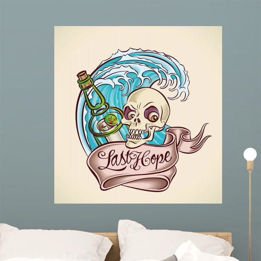 Last Hope - Sailors Tattoo Design Wall Decal