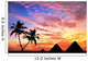 Egyptian Pyramids and Palm Trees Wall Mural