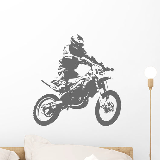 Motorcross Silhouette Wall Decal