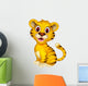 cute baby tiger posing Wall Decal