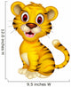 cute baby tiger posing Wall Decal