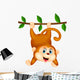 Cute Monkey Hanging Wall Mural