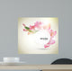 Abstract pink flower background Wall Mural