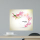 Abstract pink flower background Wall Mural
