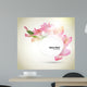 Abstract pink flower background Wall Mural