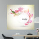 Abstract pink flower background Wall Mural